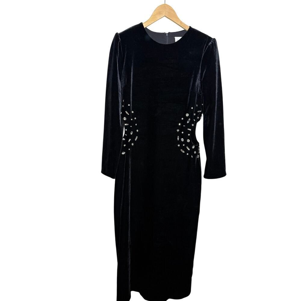 Tuckernuck Hyacinth House Jules Velvet Midi Dress – Women’s Size M - Picture 3 of 9